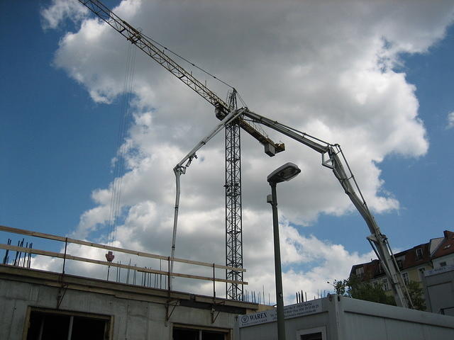 Crane, building site Berlin