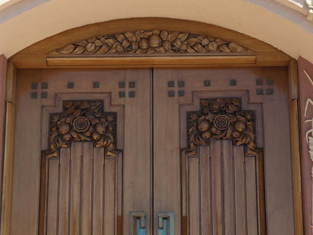 Art Deco detail of National Tobacco Co. Bldg, Napier, New Zealand