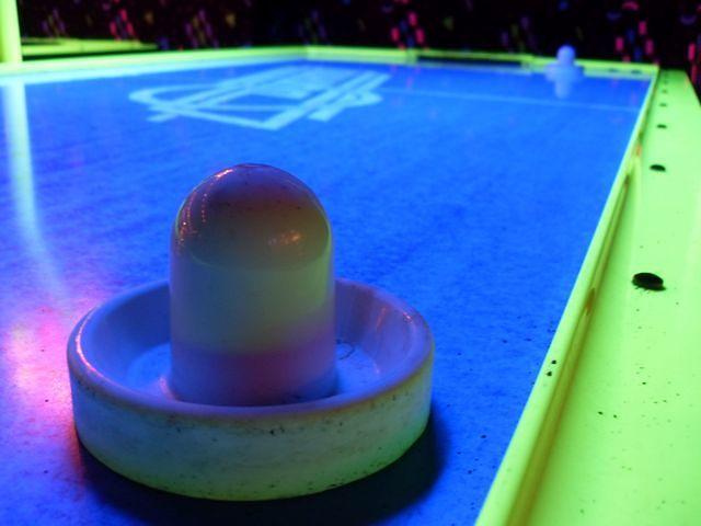 Neon Air Hockey