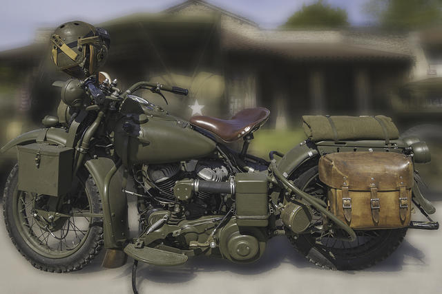 Harley Davidson, remenbrance of May 8 th,1945 in France-2