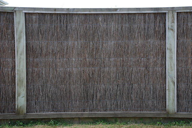 Twig fence for texture