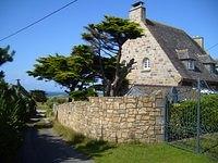 Stone house and wall