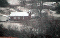 Church in snowstorm