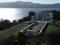 Massey Memorial, Wellington, New Zealand, overlooking Wellington & Harbour