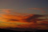 Dramatic clouds at sunset