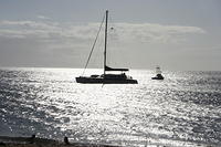 Boat off Maui shore