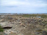 Rocky coast in france near plouguerneau