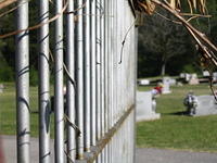 Fence at a cemetary