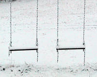 Snow Covered Swings - Waiting For Spring