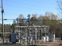 Outdoor power substation