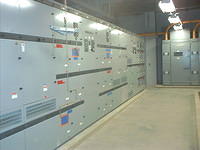 High power switch gear room.