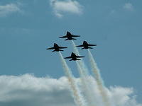 BLUE ANGELS in silhouette - Bellevue, NE