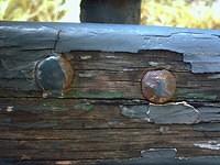 old bench closeup