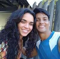 Romero Silva e Giovana Cordeiro na Globo