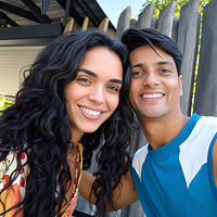 Romero Silva e Giovana Cordeiro na Globo