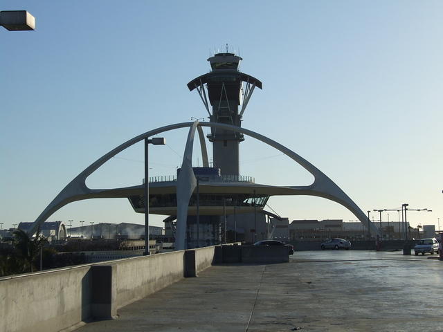 Old and New Control Towers at LAX