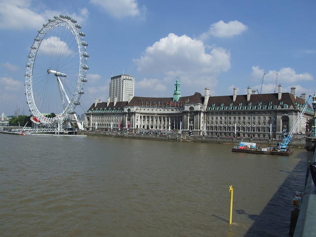 The London Eye and the Aquarium
