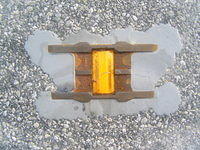 Reflector embedded in Road